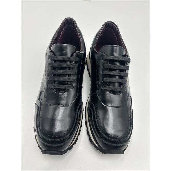 Girotti Men’s BLACK Patent Leather Sneakers Handmade Size EU 41 main image 10